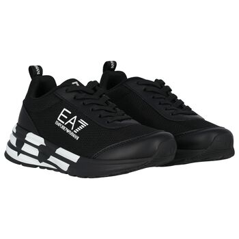 Black & White Logo Trainers