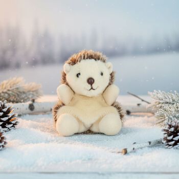 Palm Pals Beige Hedgie Hedgehog Soft Toy ( 14CM )