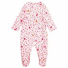 Baby Girls Pink Printed Babygrow, 1, hi-res