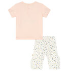 Baby Girls Pink & Ivory Trousers Set, 1, hi-res