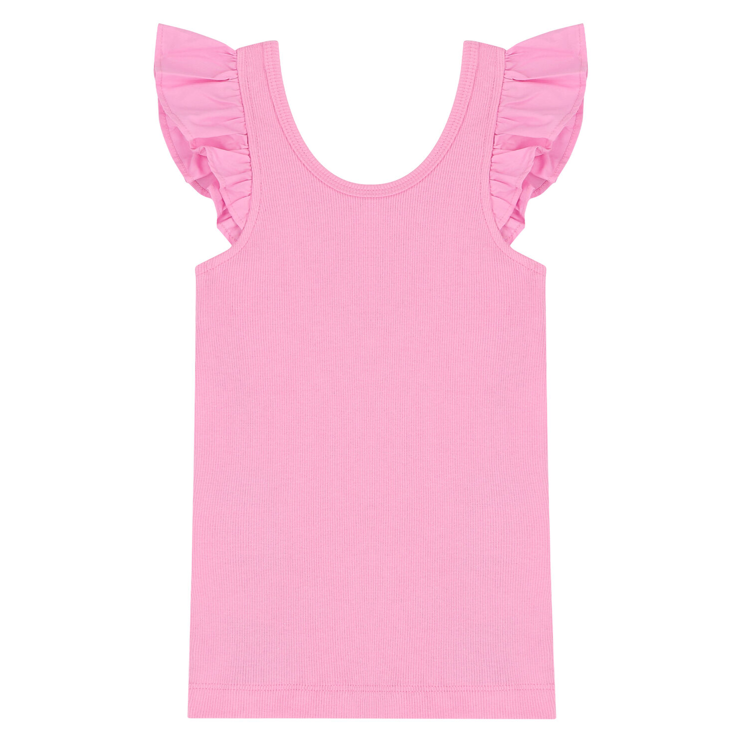 Girls Pink Ruffled Top, 1, hi-res image number null