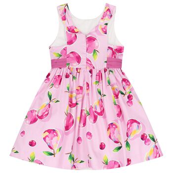 Girls Pink Fruits Dress