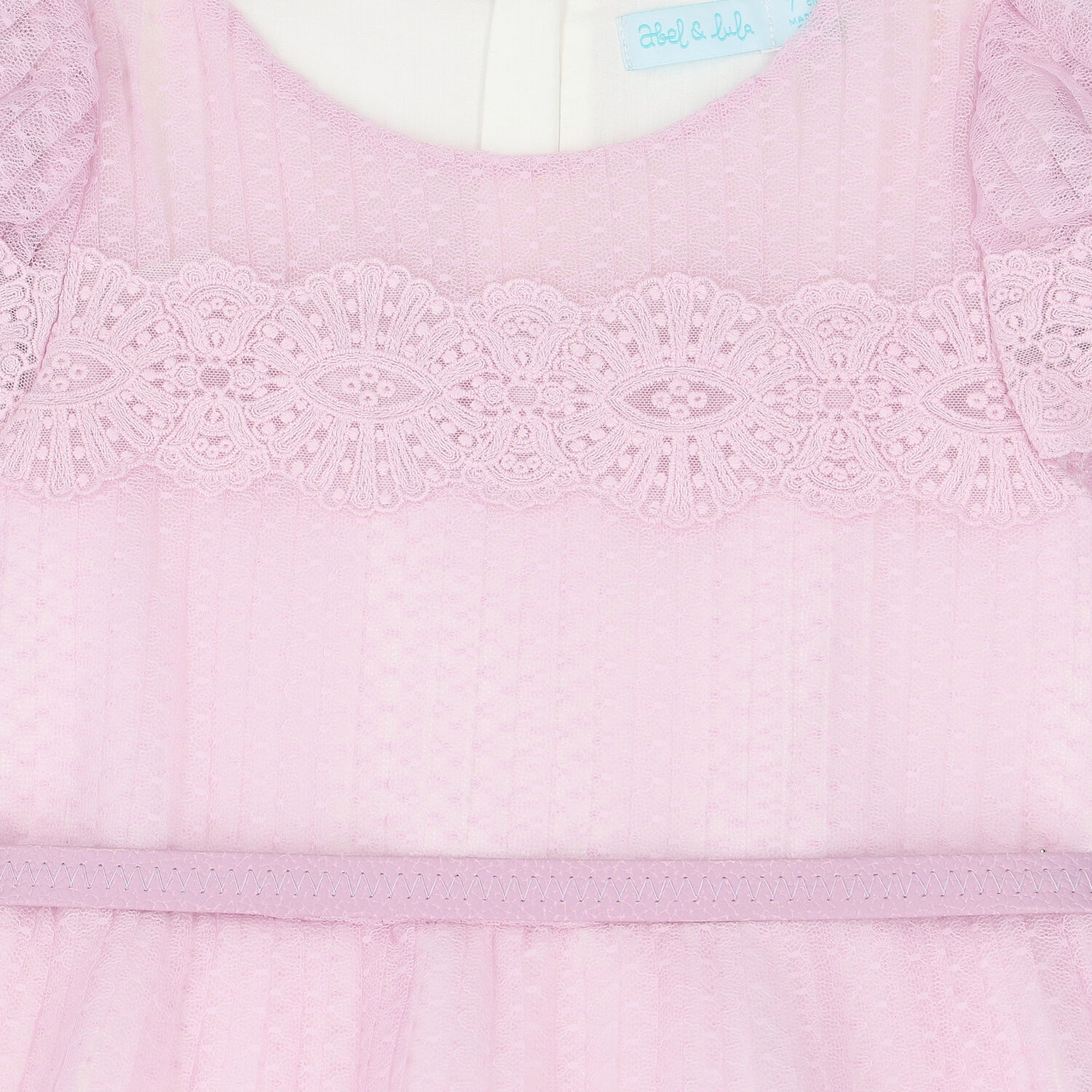 Girls Purple Pleated Tulle Dress, 1, hi-res