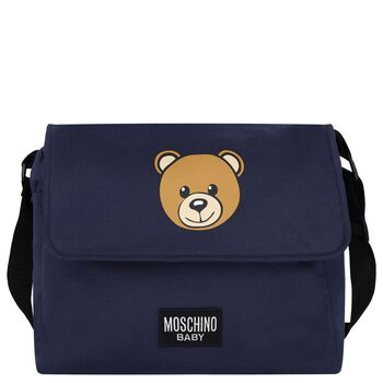 Navy Blue Teddy Bear Baby Changing Bag