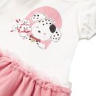 Younger Girls White & Pink Dress, 2, hi-res