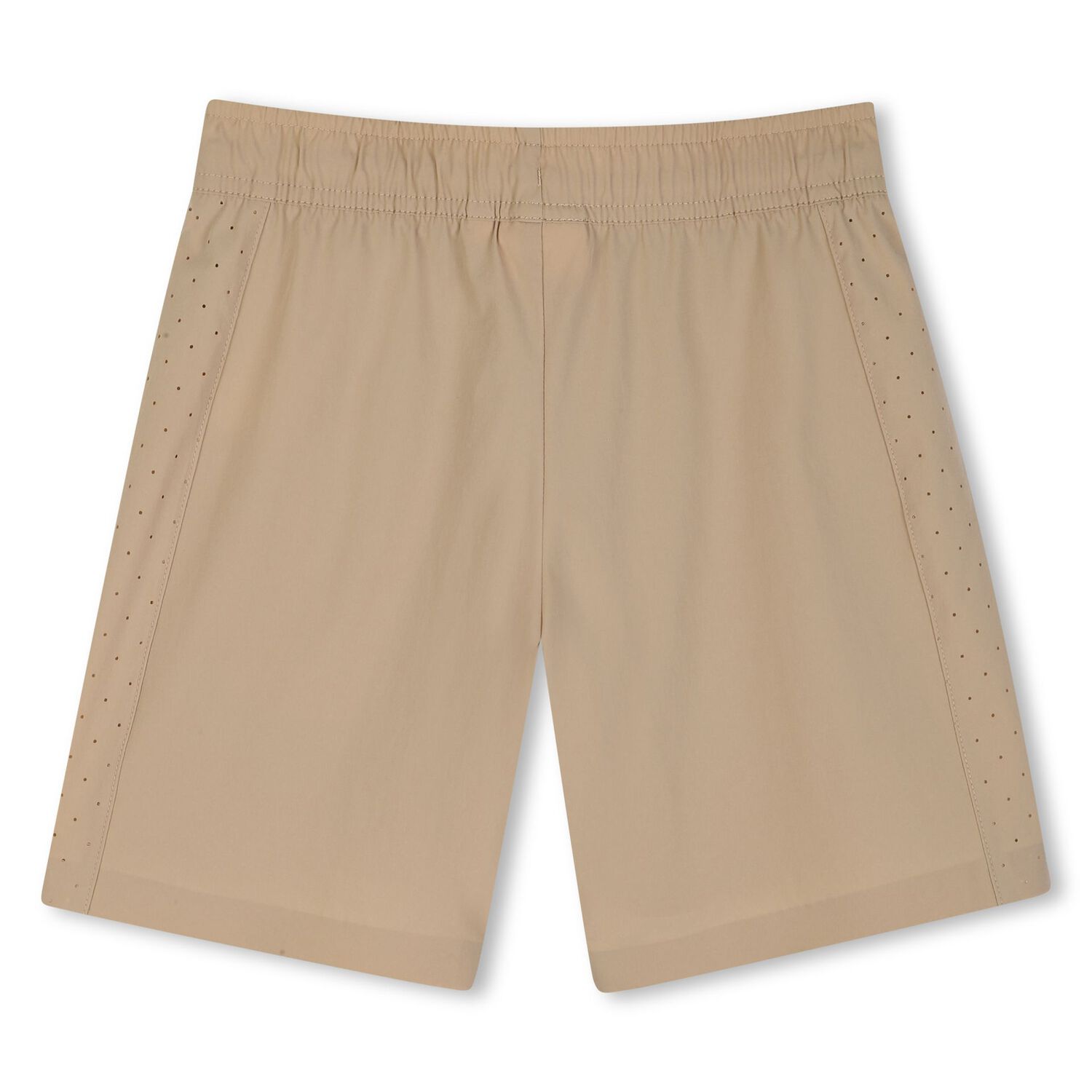 Boys Beige Logo Shorts, 2, hi-res