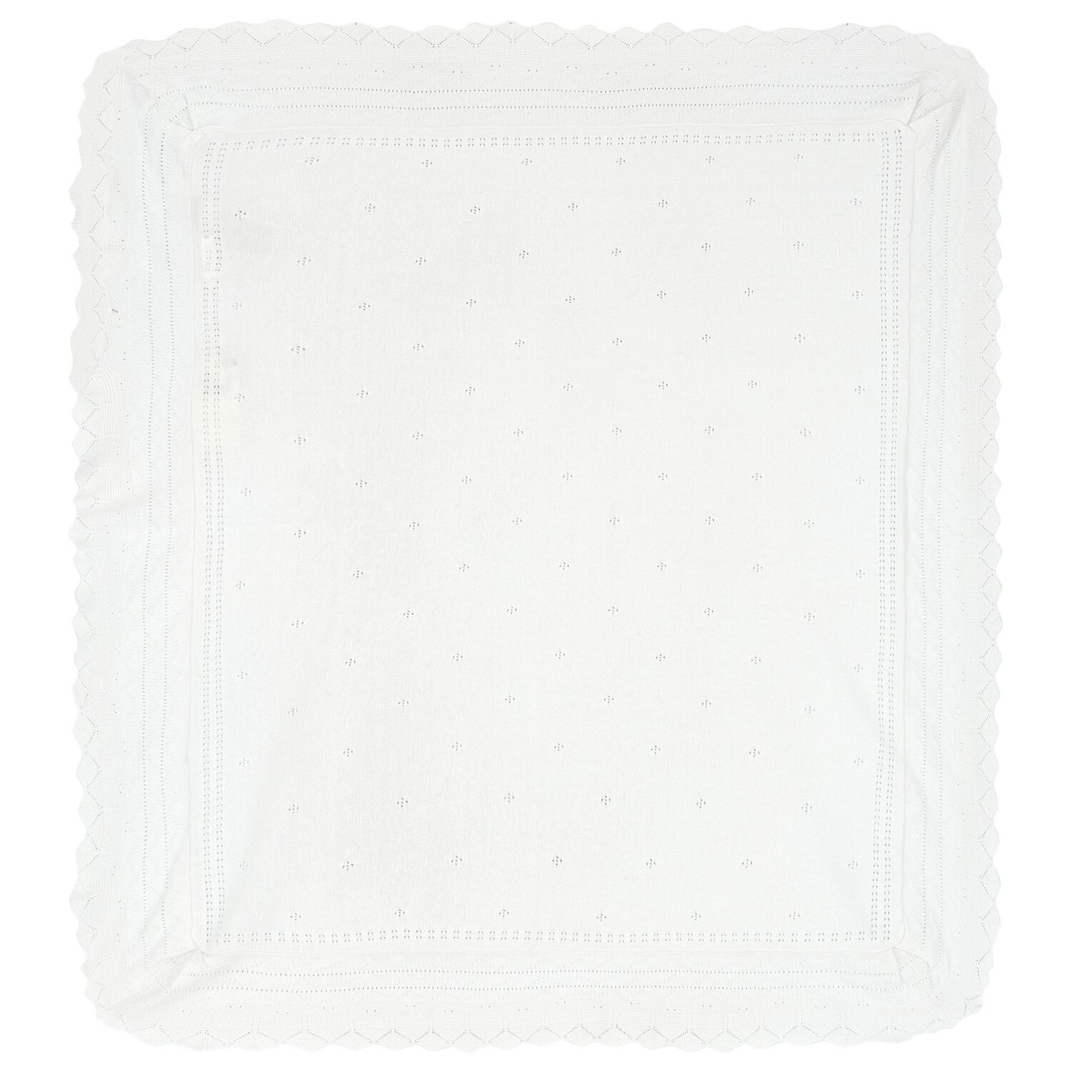 White Knitted Baby Blanket, 2, hi-res image number null