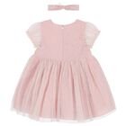 Younger Girls Pink Tulle Dress Set, 1, hi-res