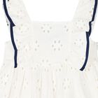 Girls White Broderie Anglaise Dress, 1, hi-res