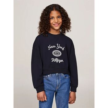 Girls Navy Logo Sweatshirt