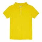 Boys Yellow Logo Polo Shirt, 2, hi-res