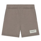 Beige Logo Shorts, 4, hi-res