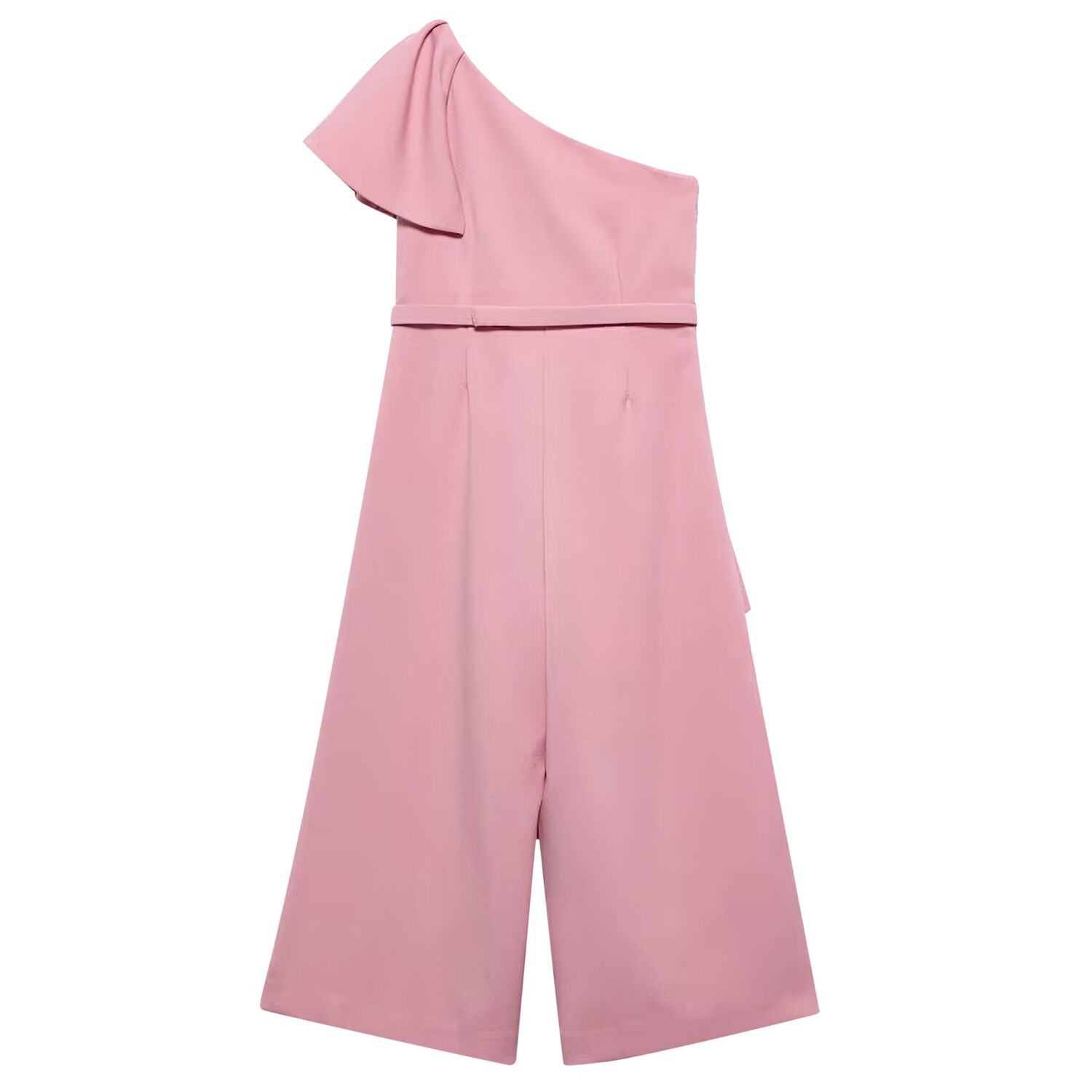 Girls Pink Crepe Jumpsuit, 1, hi-res image number null