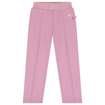 Girls Pink Heart Trousers