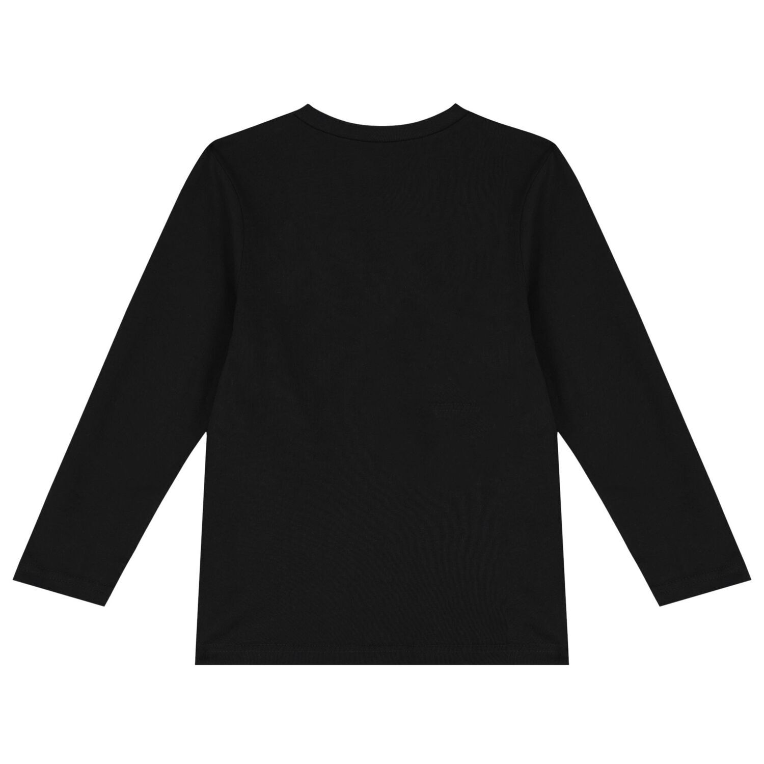 Boys Black Logo Long Sleeve Top, 1, hi-res image number null
