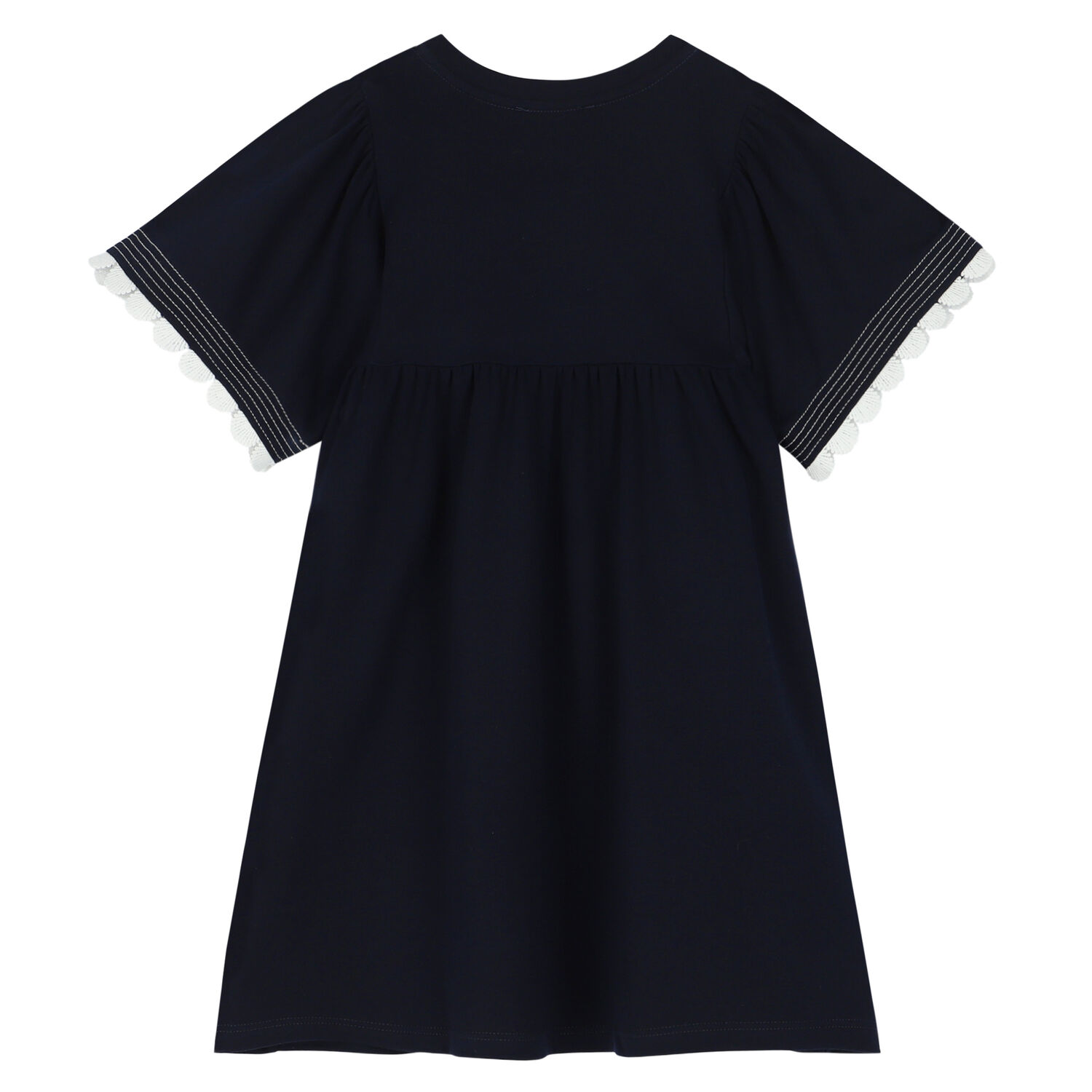 Girls Navy Blue Logo Dress, 1, hi-res image number null