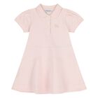 Younger Girls Pink Logo Dress, 1, hi-res