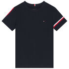 Boys Navy Logo T-Shirt, 1, hi-res