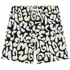 Boys Black & White Logo Shorts, 1, hi-res