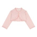 Baby Girls Pink Knitted Cardigan, 2, hi-res