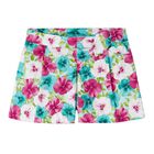 Girls Blue & Pink Floral Shorts, 2, hi-res
