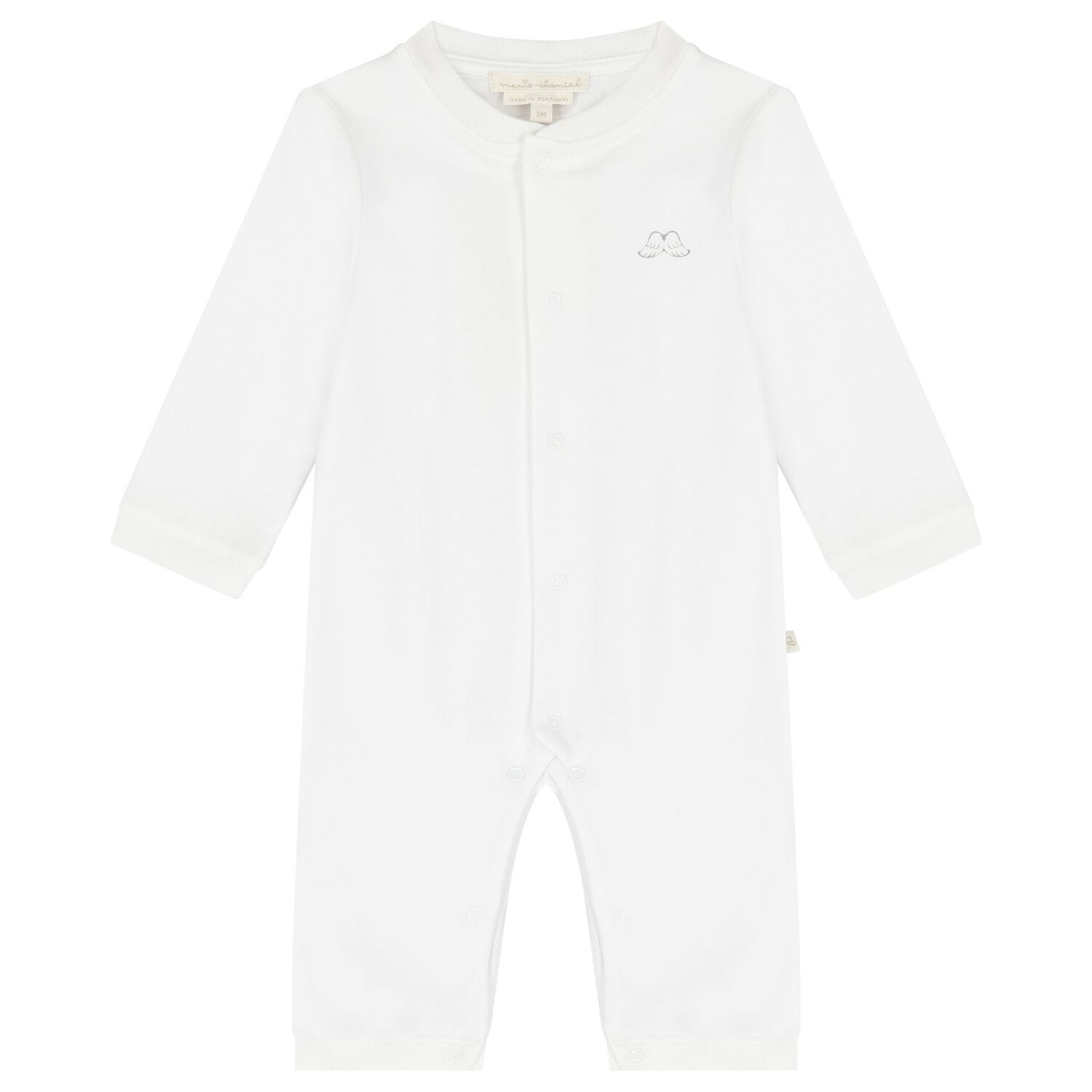 White Angel Wings Baby Romper Gift Set, 1, hi-res