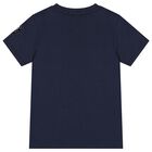 Boys Navy Blue Logo T-Shirt, 2, hi-res