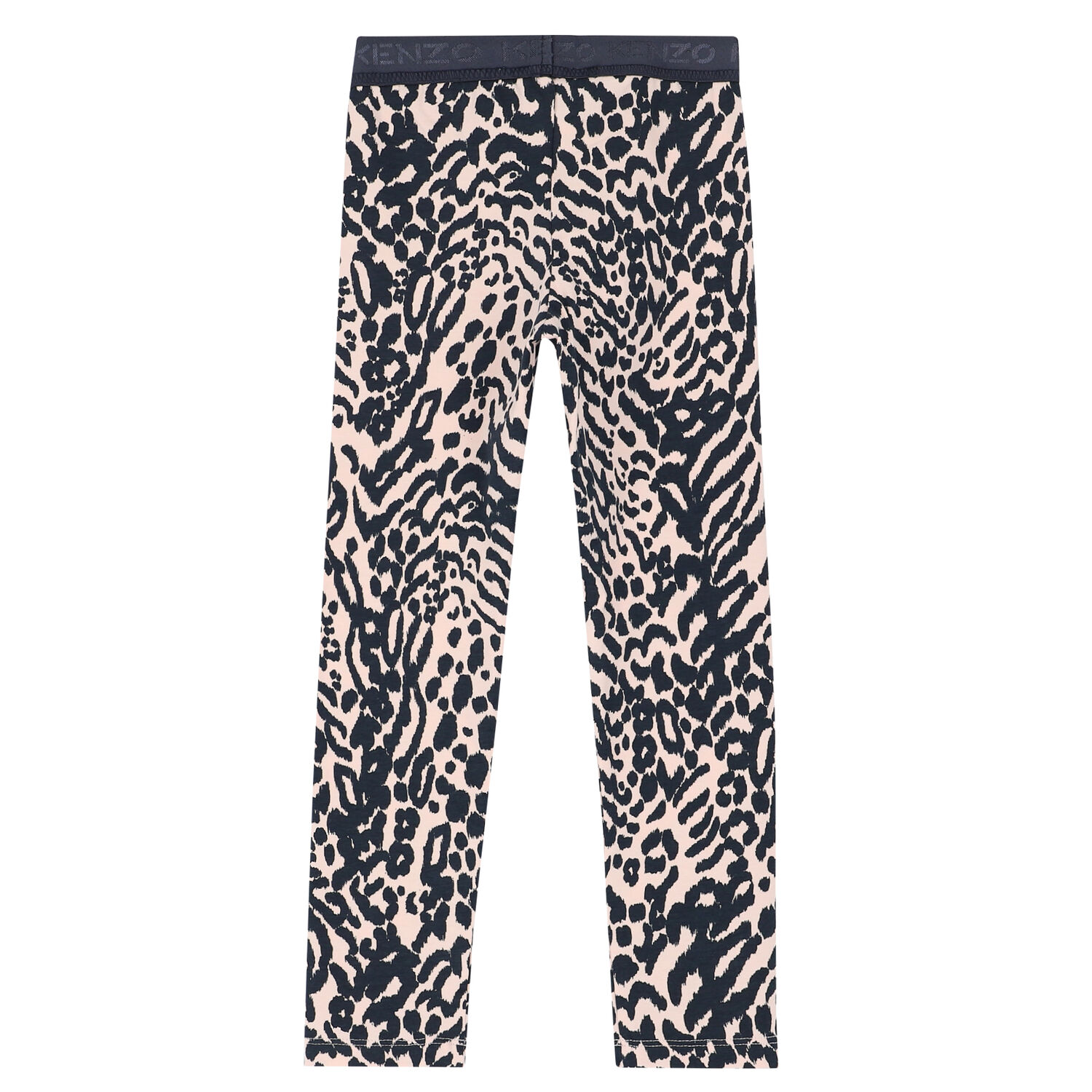 Girls Pink & Black Logo Leggings, 1, hi-res