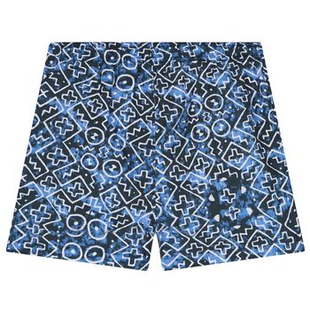 Boys Blue Logo Swim Shorts