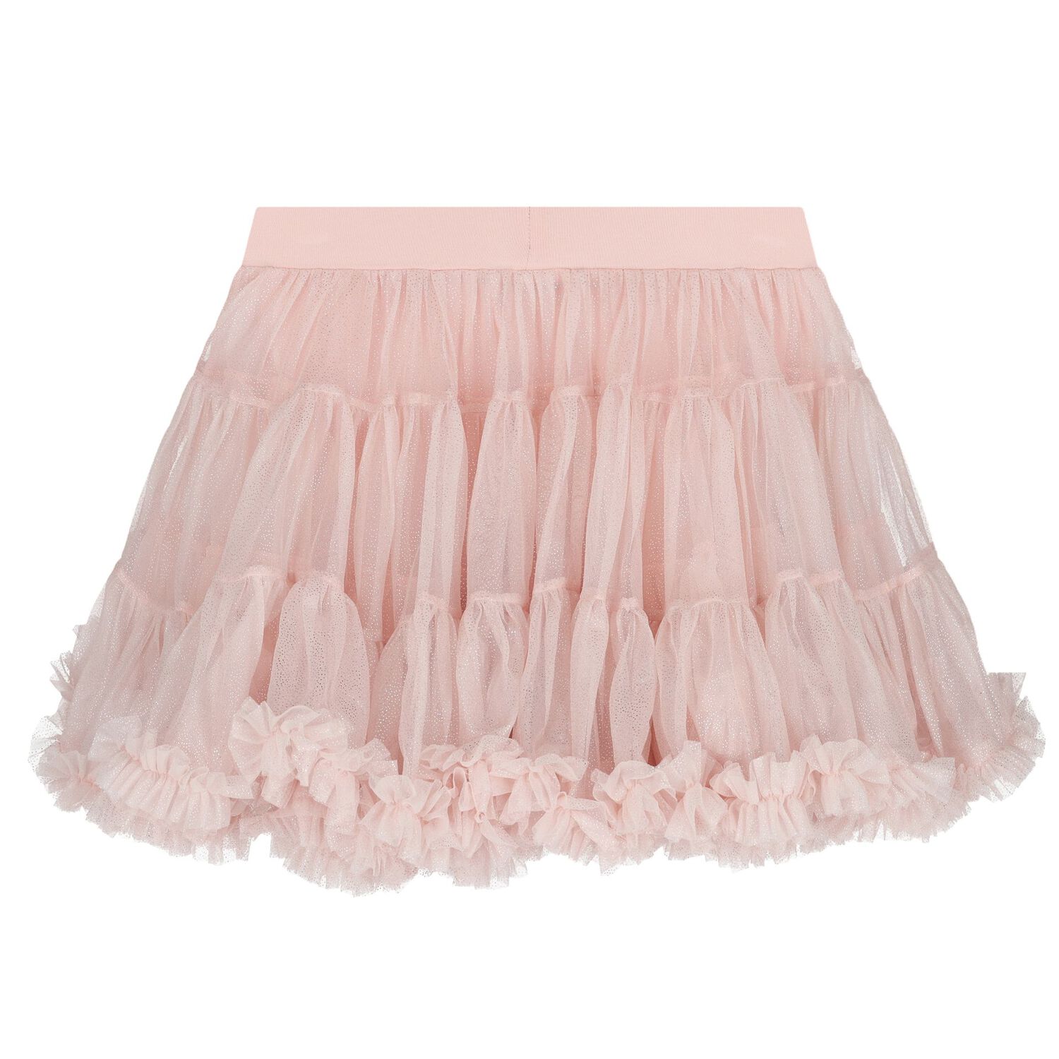 Girls Pink Bow Tutu Skirt, 1, hi-res