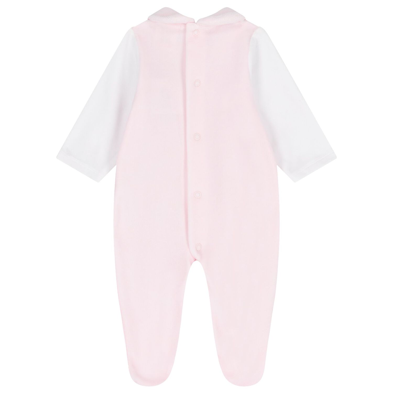 Baby Girls White & Pink Rabbit Babygrow, 2, hi-res