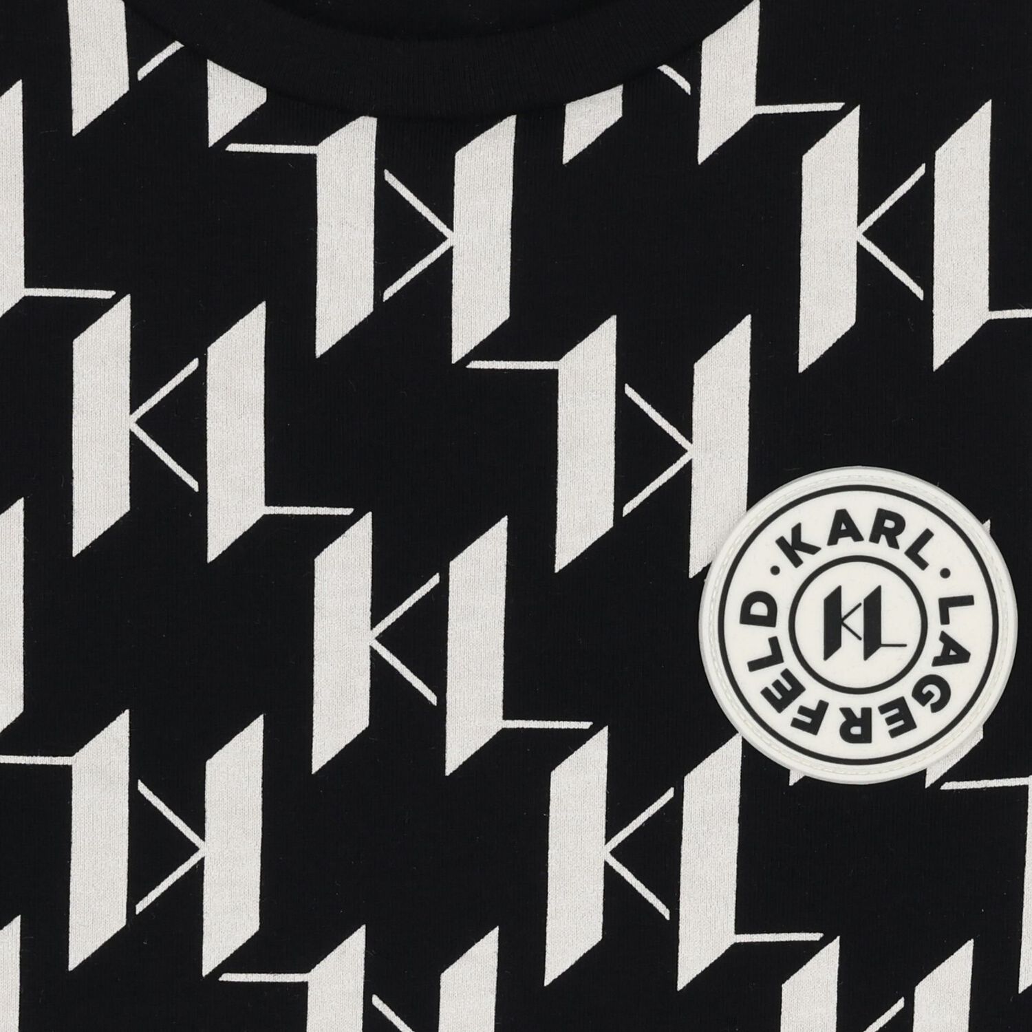 Boys Black & White Logo T-Shirt, 1, hi-res