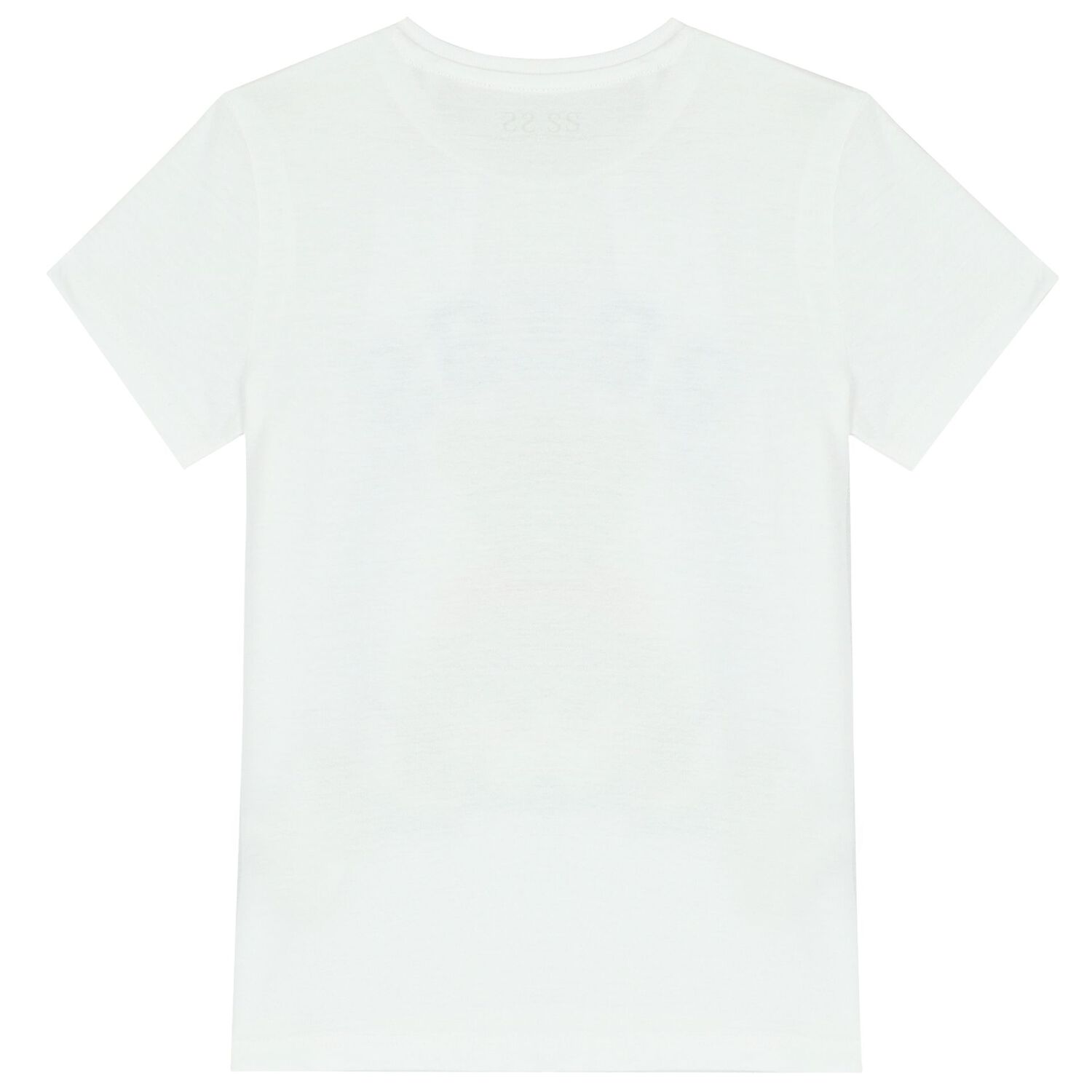 Girls White Logo Teddy Bear T-Shirt, 1, hi-res