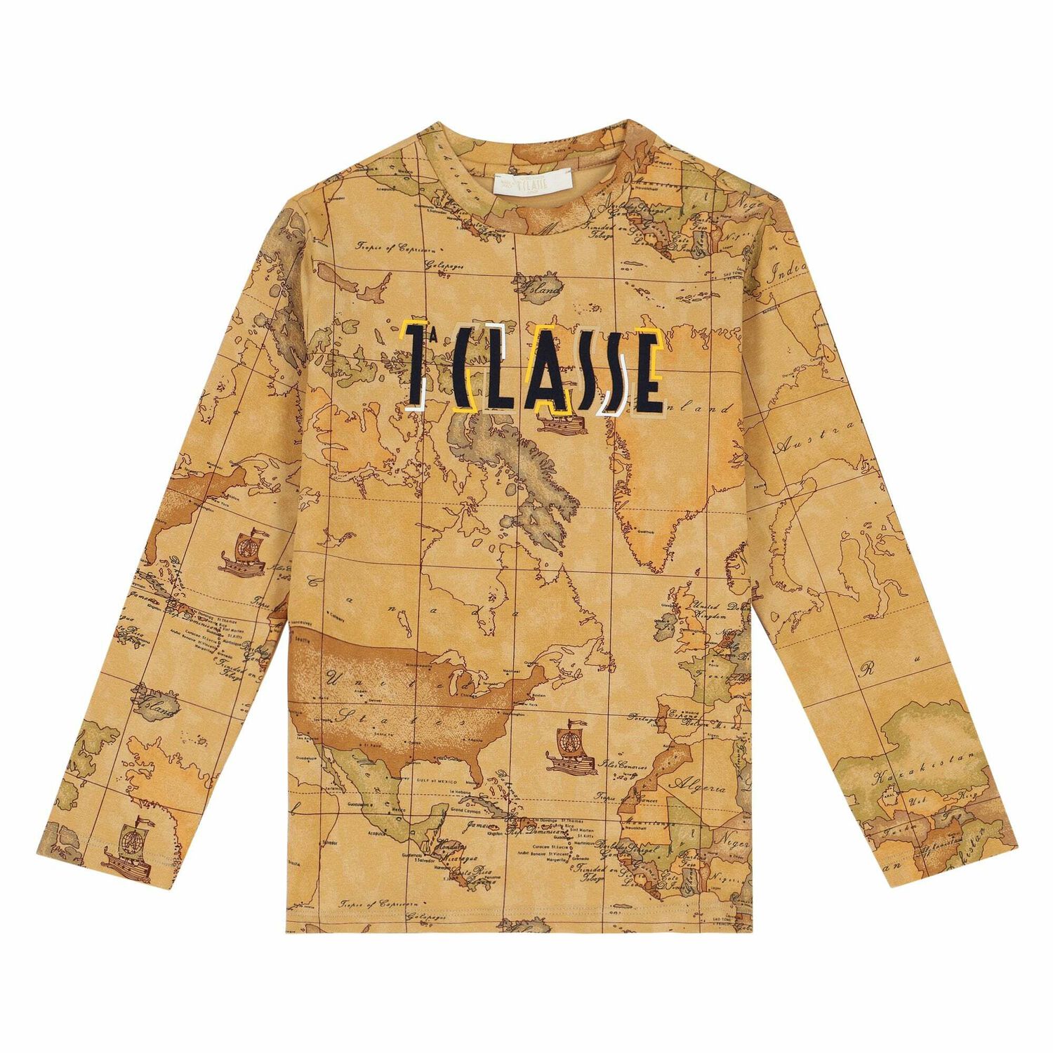 Boys Geo Map Print Logo Top, 1, hi-res