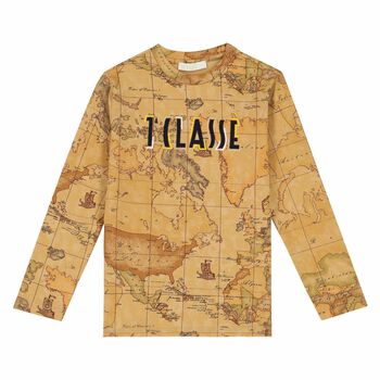 Boys Geo Map Print Logo Top