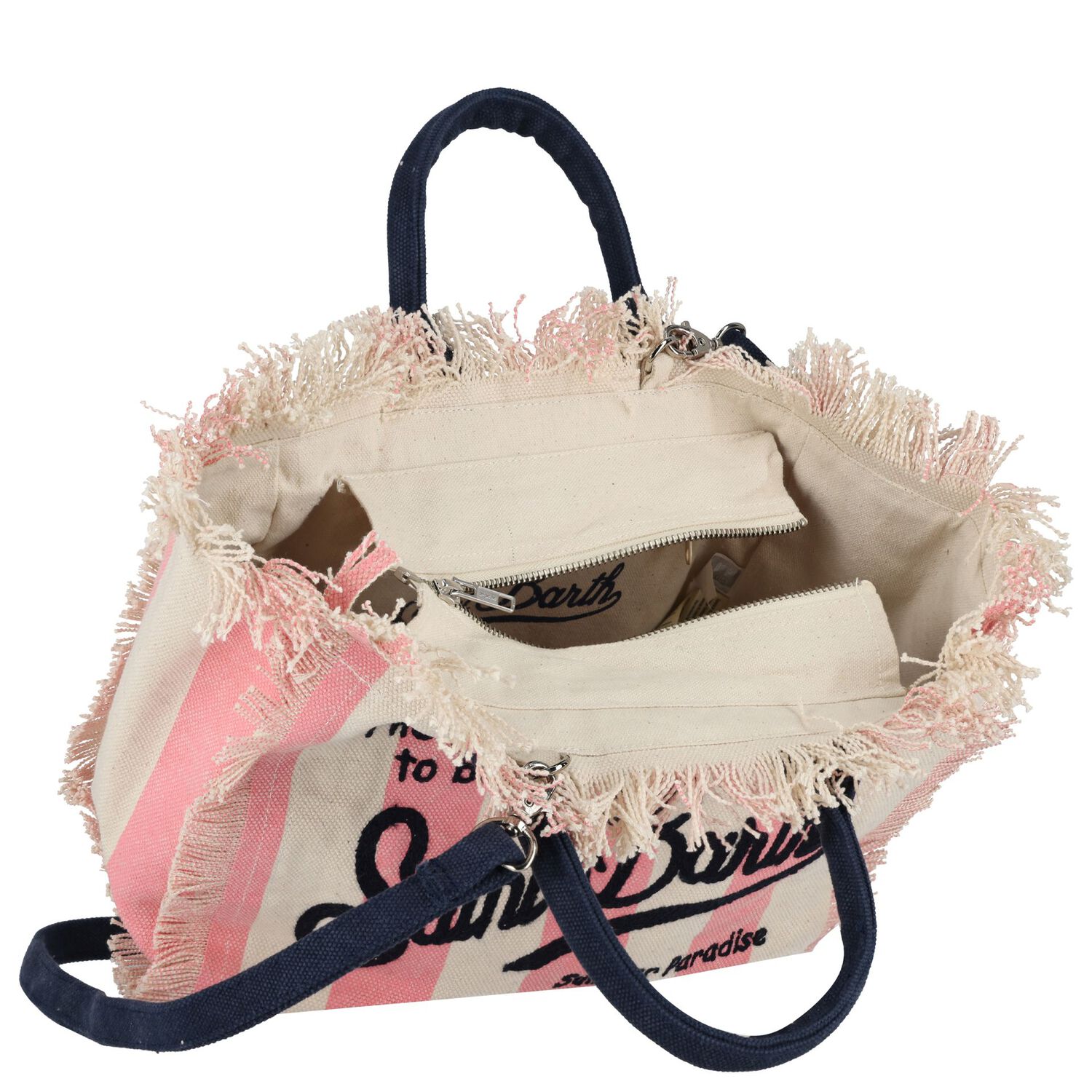 Girls Pink & Beige Colette Logo Tote Bag ( 30cm ), 1, hi-res