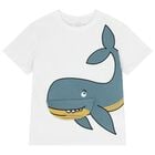 Boys White Whale T-Shirt, 1, hi-res
