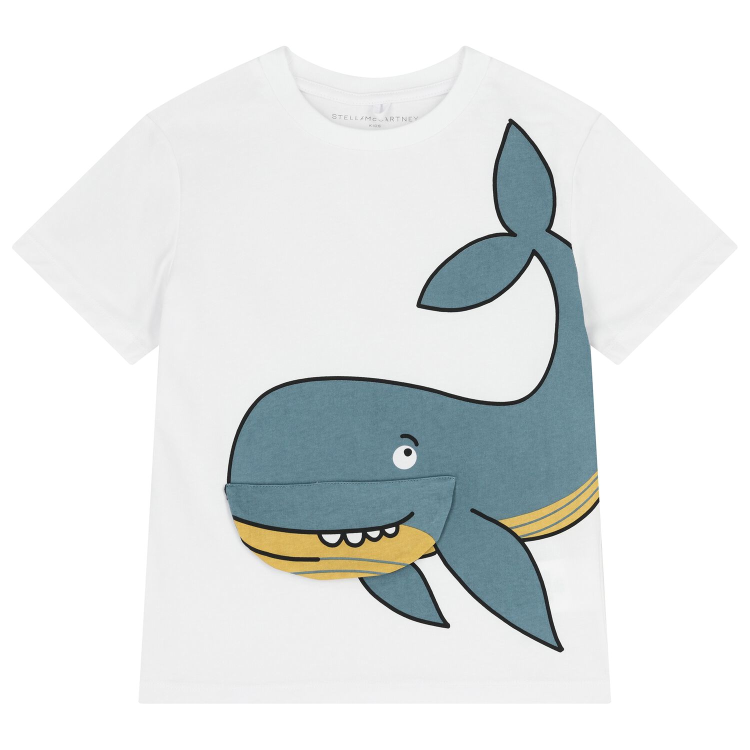 Boys White Whale T-Shirt, 1, hi-res