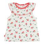 Baby Girls Ivory & Red Ladybug Shorts Set, 1, hi-res