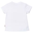Younger Boys White Crocodile T-Shirt, 1, hi-res