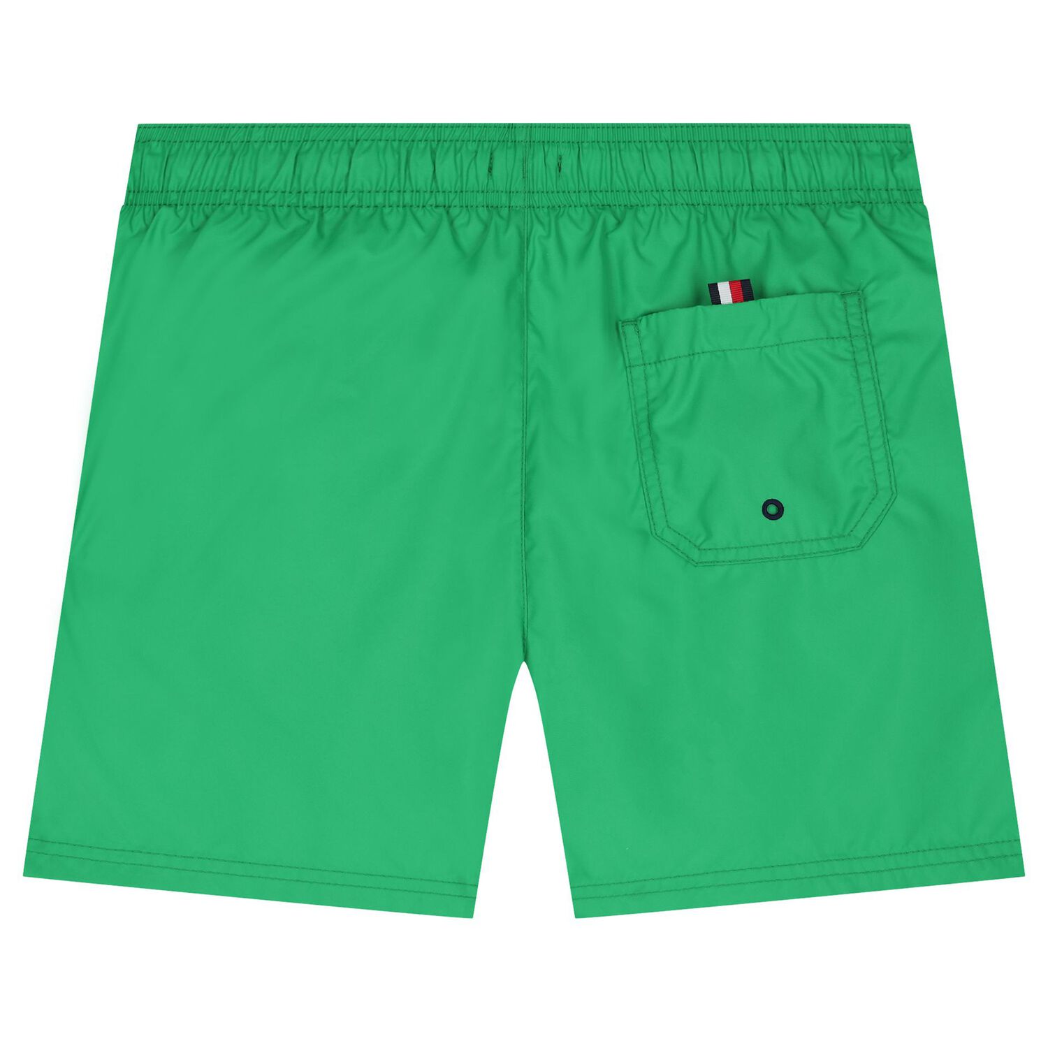 Boys Green Embroidered Logo Swim Shorts, 2, hi-res