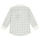 Boys White & Grey Logo Shirt, 1, hi-res