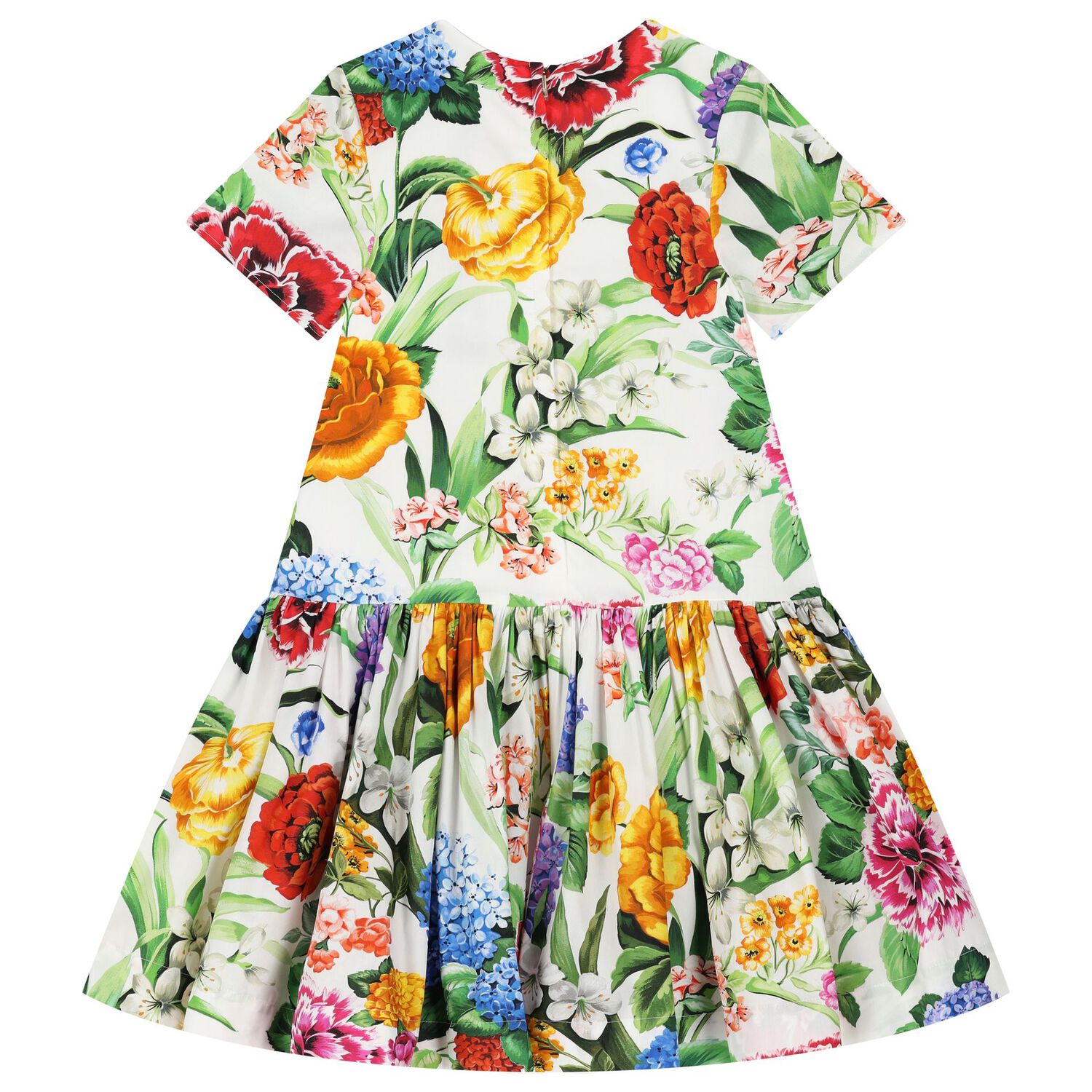 Girls Ivory Floral Dress, 1, hi-res image number null