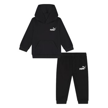 Younger Boys Black Logo Tracksuit