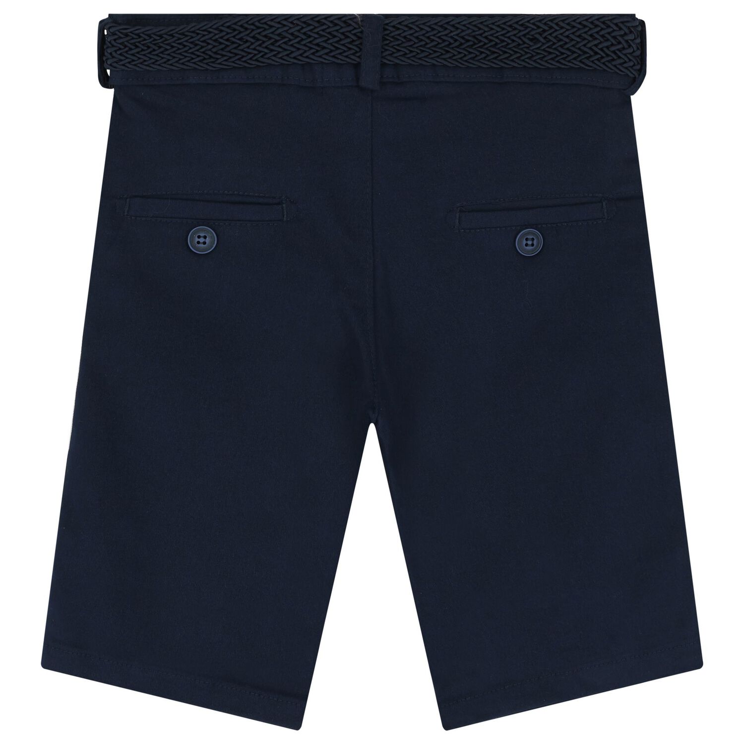 Boys Ivory & Navy Blue Short Set, 1, hi-res image number null