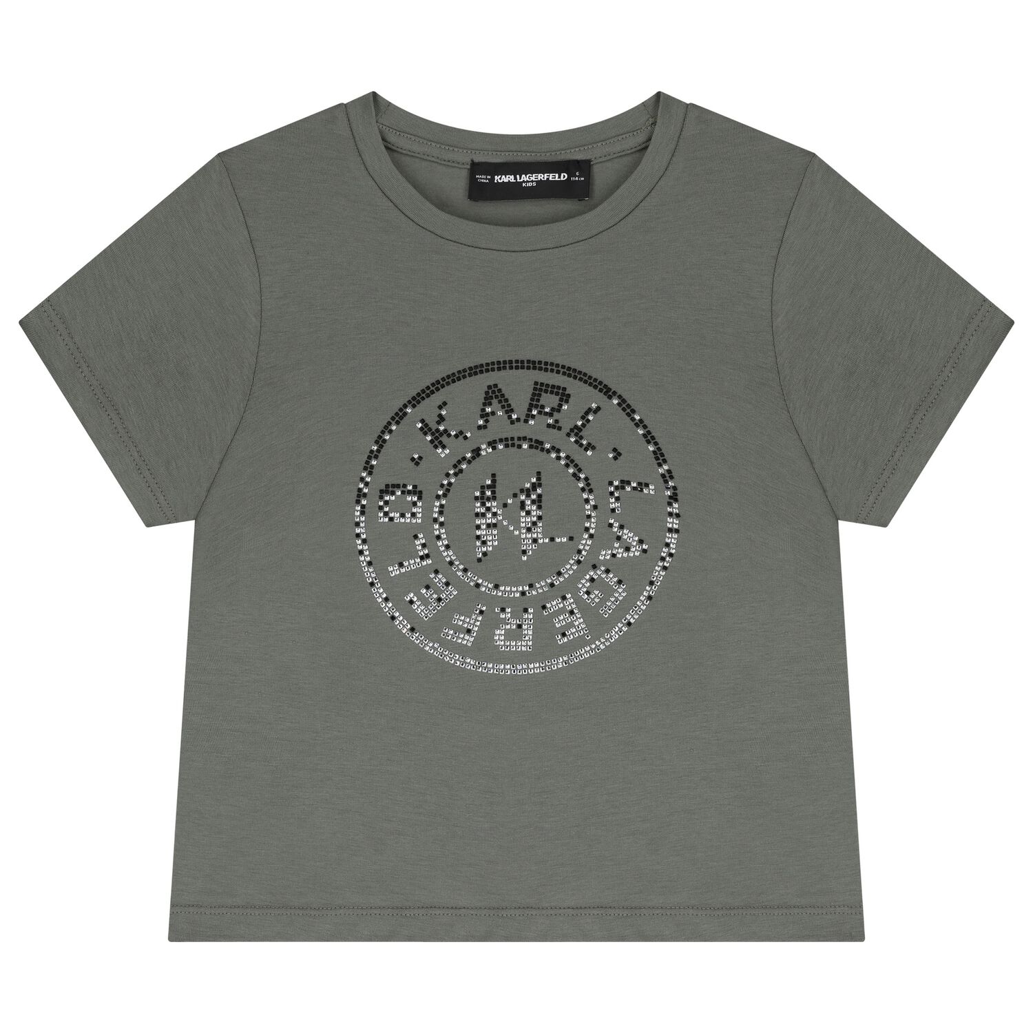 Girls Green Logo T-Shirt, 1, hi-res