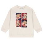 Boys Beige Lion & Tiger Sweatshirt, 1, hi-res
