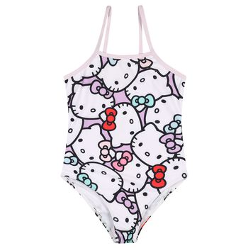 Girls Purple Hello Kitty Swimsuit