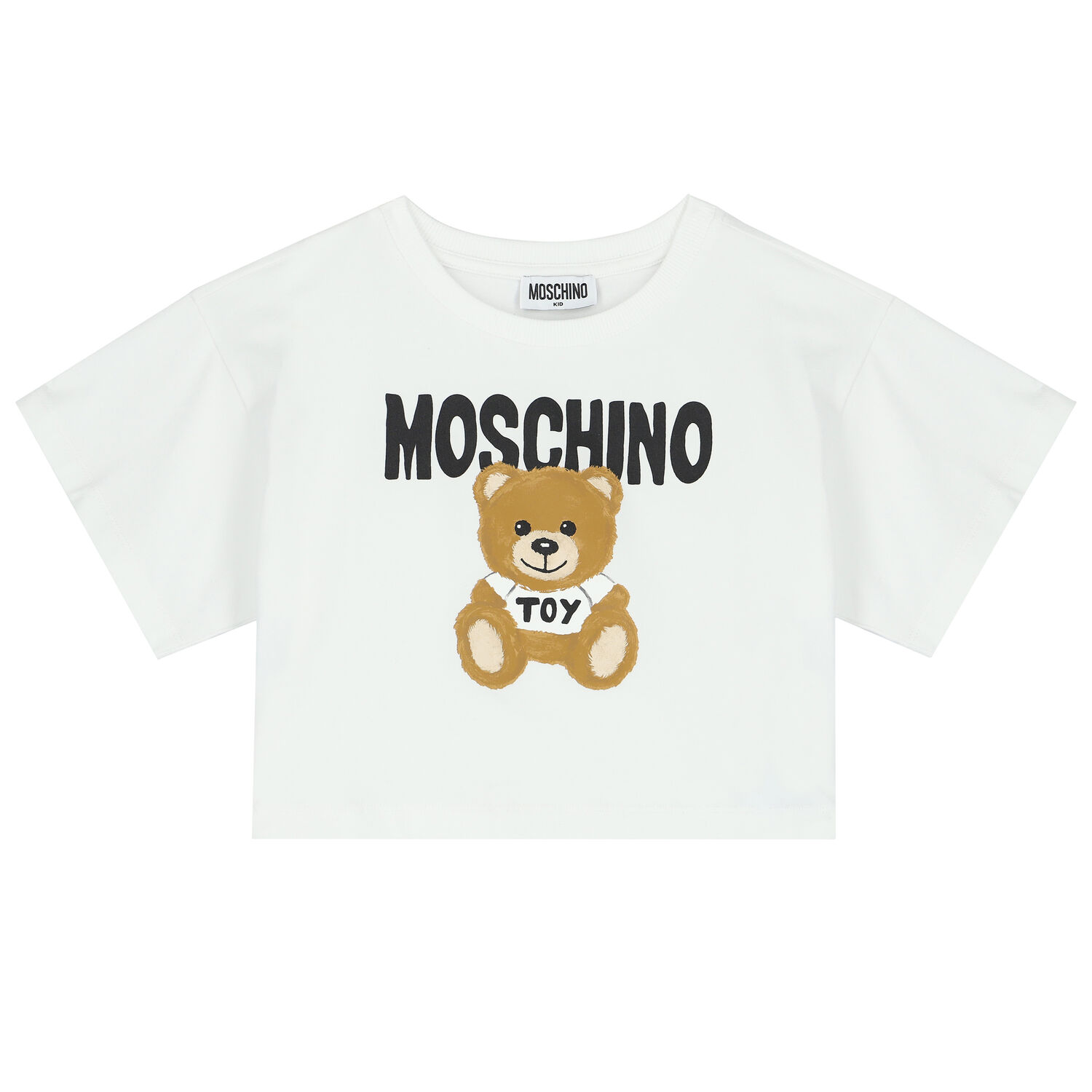 Girls White & Red Teddy Logo Skirt Set, 1, hi-res