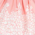 Girls Pink Mikado Floral Dress, 2, hi-res